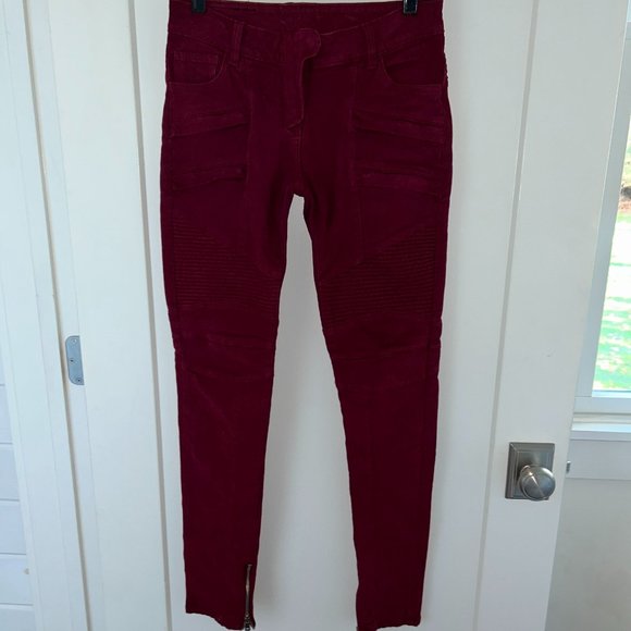 Balmain moto jeans sz EU 34 EUC LN Made in Italie - Picture 1 of 8